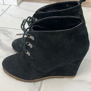 Black Suede Steve Madden Booties